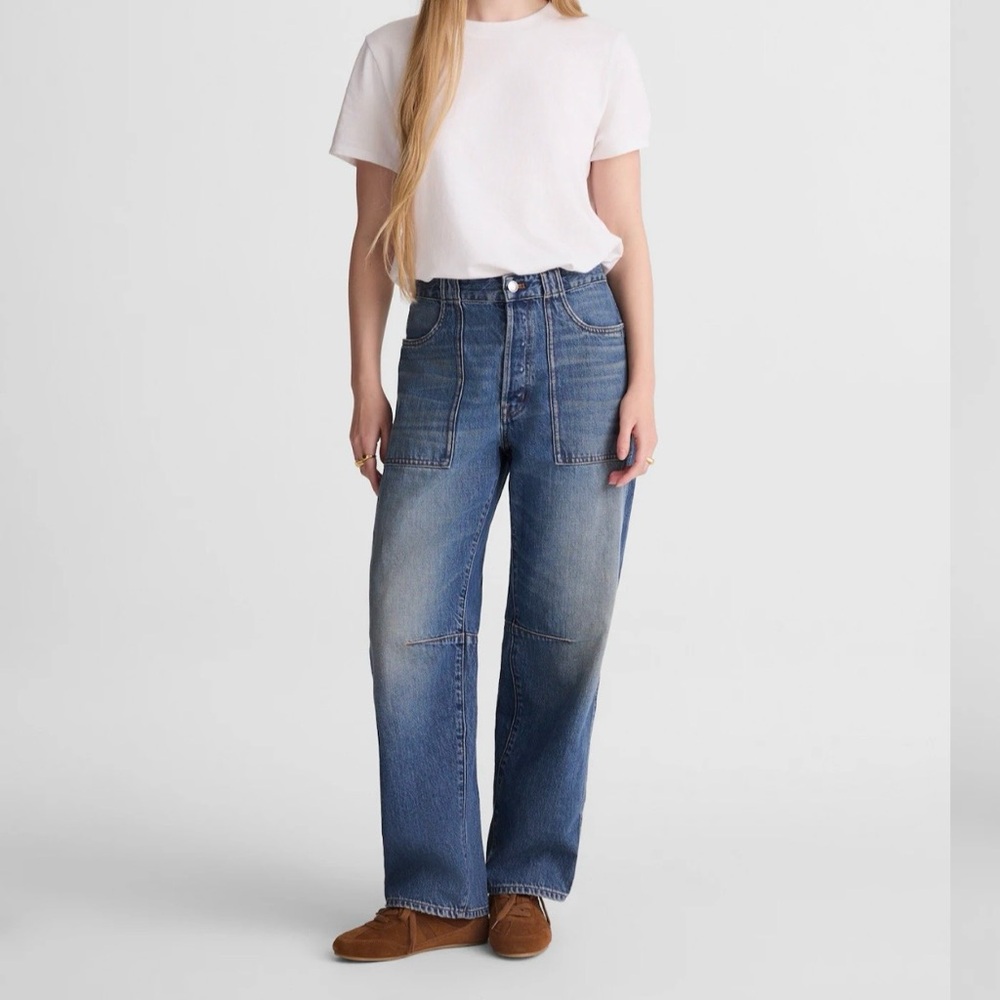 Utility Darted Barrel Jeans